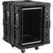 SKB - rSeries - 16U Shock Rack - Schwarz - 24-Zoll Tief - mit Rollen