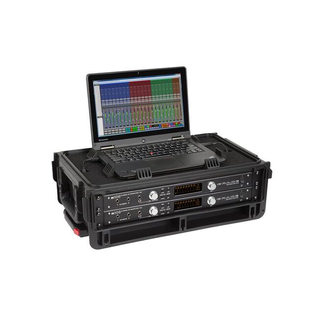 SKB - 2U Studio Flyer Rack-Koffer - mit Rollen