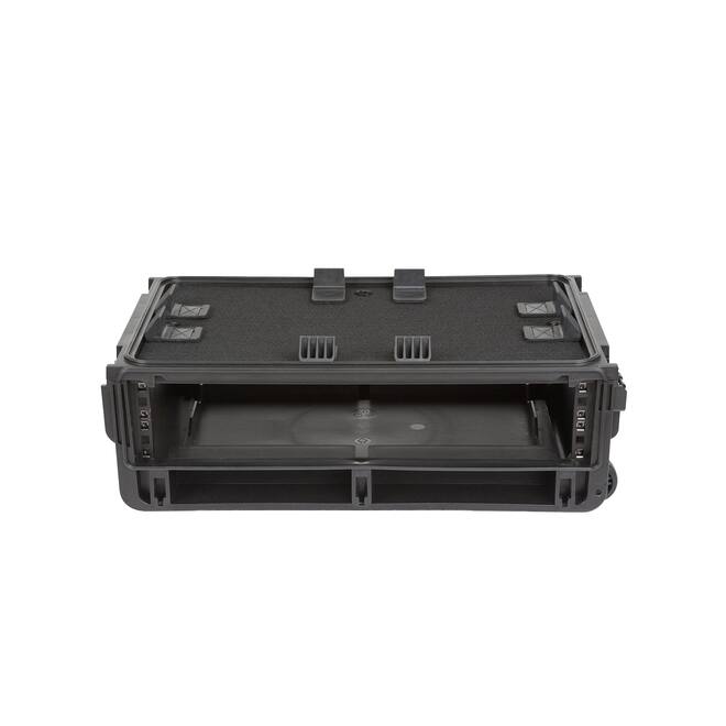 SKB - 2U Studio Flyer Rack-Koffer - mit Rollen