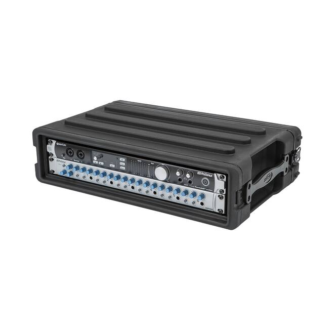 SKB - rSeries - 2U Shallow Rack mit Stahl-Schienen - 10,7-Zoll Tief