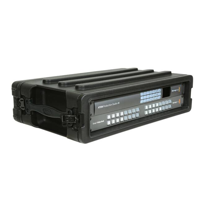 SKB - rSeries - 2U Shallow Rack mit Stahl-Schienen - 10,7-Zoll Tief
