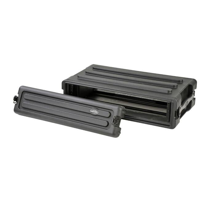 SKB - rSeries - 2U Shallow Rack mit Stahl-Schienen - 10,7-Zoll Tief