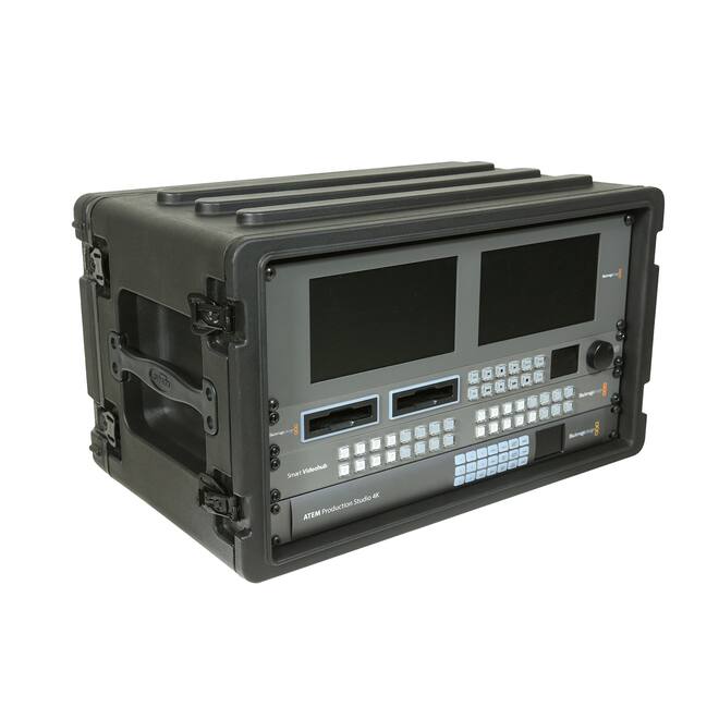 SKB - rSeries - 6U Shallow Rack mit Stahl-Schienen - 10,7-Zoll Tief