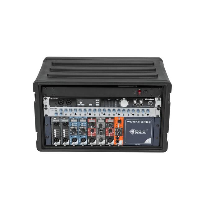 SKB - rSeries - 6U Shallow Rack mit Stahl-Schienen - 10,7-Zoll Tief