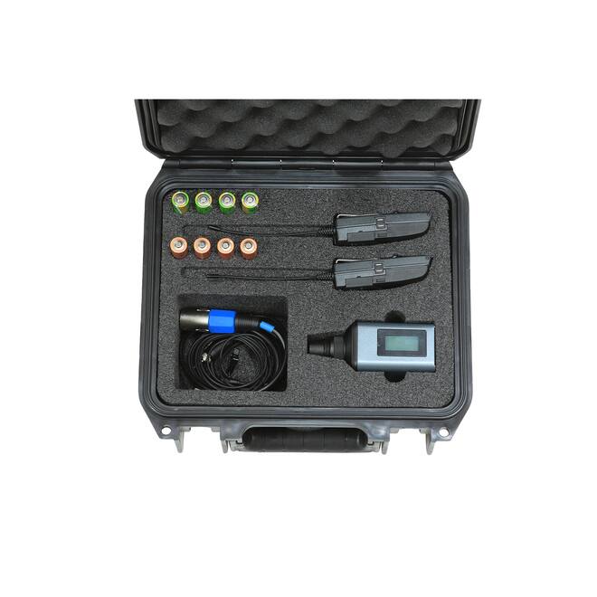 SKB - iSeries 0907-4 - Wasserdichter Koffer - Schwarz - Sennheiser SW Mikrofon Einlage