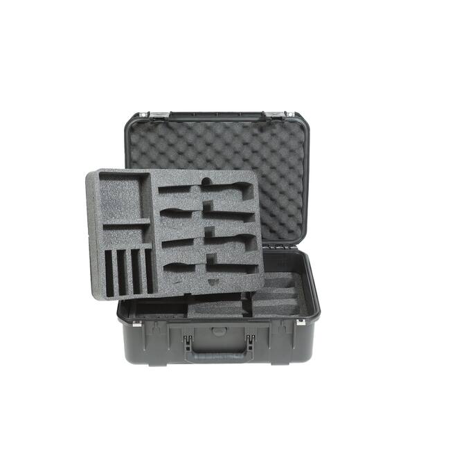 SKB - iSeries 3i-1813-7 - Wasserdichter Koffer - Schwarz - Acht Drahtlose Mikrofone Einlage