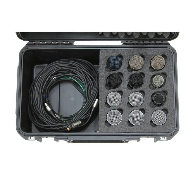 SKB - iSeries 3i-2011-8 - Wasserdichter Koffer - Schwarz - Zwölf Mikrofone Einlage