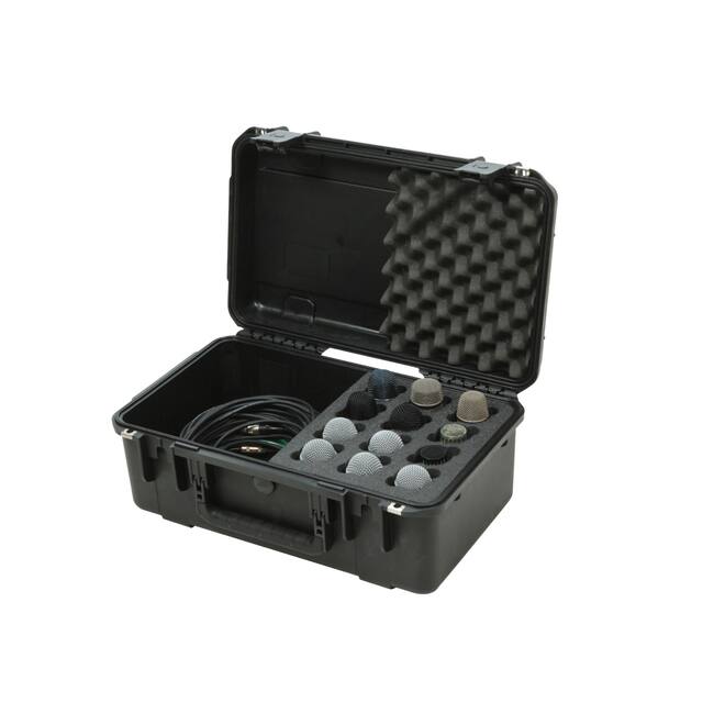 SKB - iSeries 3i-2011-8 - Wasserdichter Koffer - Schwarz - Zwölf Mikrofone Einlage
