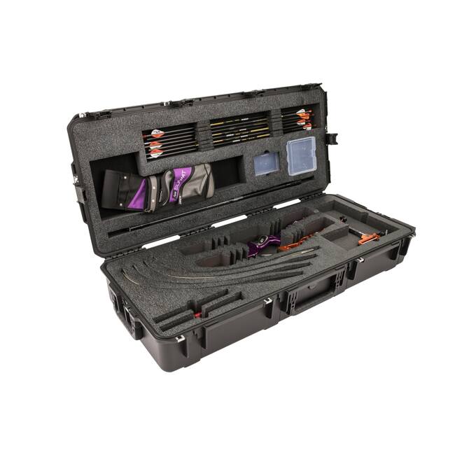 SKB - iSeries 4217-7 - Wasserdichter Koffer - Schwarz - Doppelte Recurve-Bogen Einlage