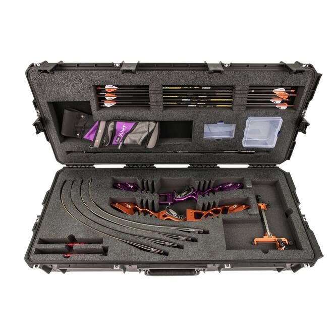 SKB - iSeries 4217-7 - Wasserdichter Koffer - Schwarz - Doppelte Recurve-Bogen Einlage