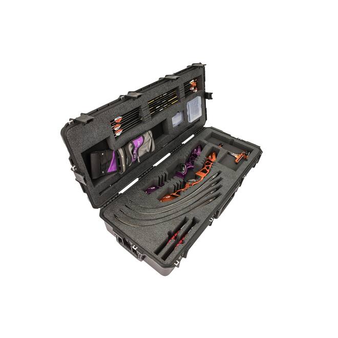 SKB - iSeries 4217-7 - Wasserdichter Koffer - Schwarz - Doppelte Recurve-Bogen Einlage