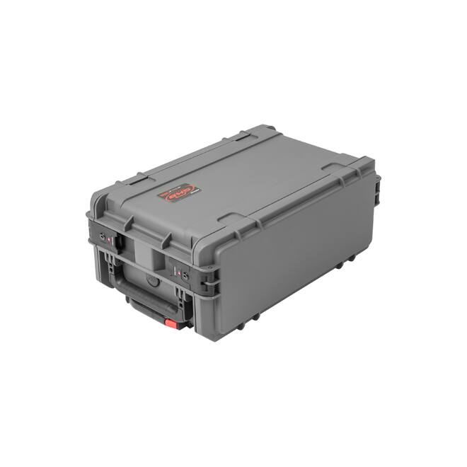 SKB - Dunkelgrau 4U - Injektionsgeformtes 11-Zoll Tief Rack - mit Rollen und Griff