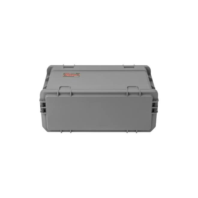 SKB - Dunkelgrau 4U - Injektionsgeformtes 11-Zoll Tief Rack - mit Rollen und Griff