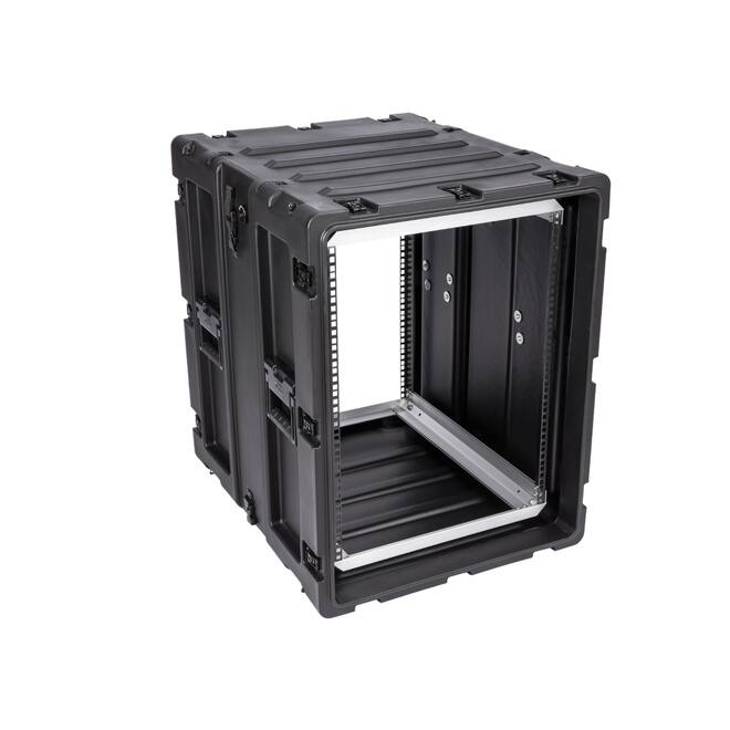 SKB - 3RS Serie - 14U Nicht-Herausnehmbares Shock Rack - Schwarz - 24-Zoll Tief