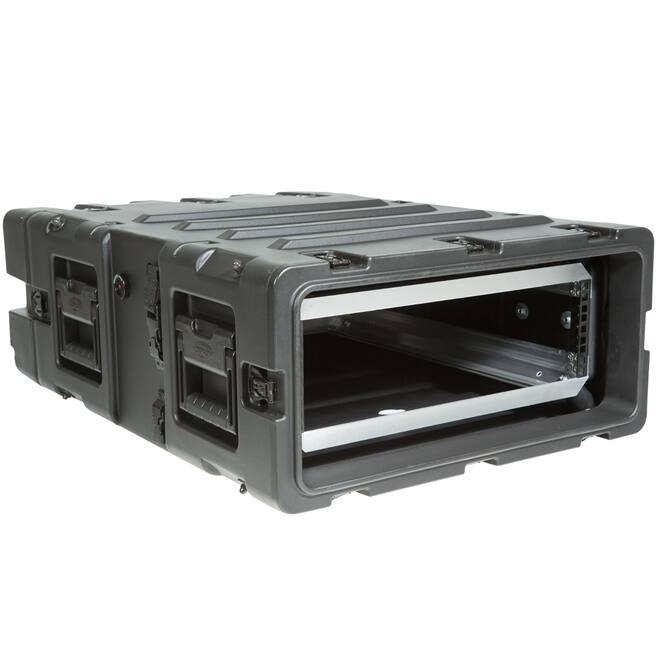 SKB - 3RS Serie - 3U Nicht-Herausnehmbares Shock Rack - Schwarz - 24-Zoll Tief