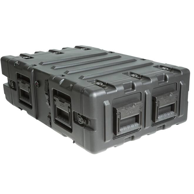 SKB - 3RS Serie - 3U Nicht-Herausnehmbares Shock Rack - Schwarz - 24-Zoll Tief