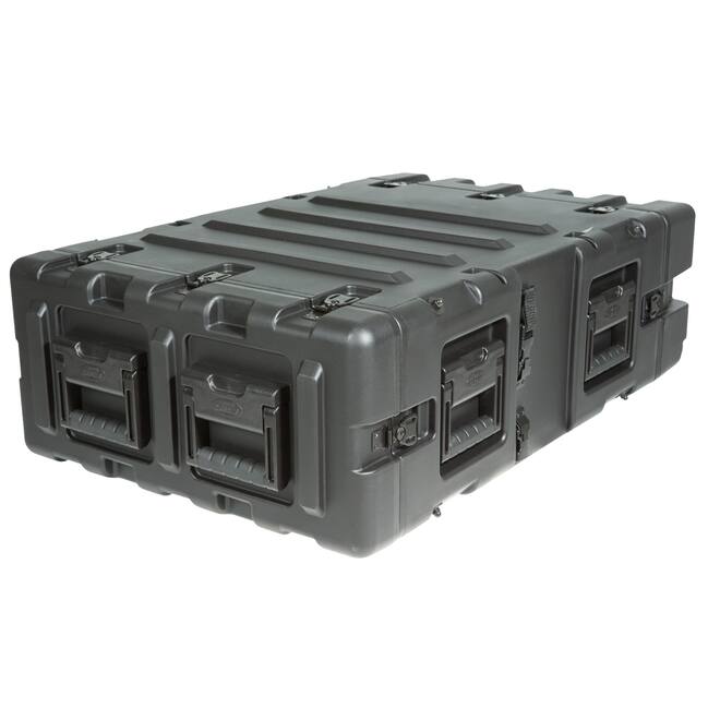 SKB - 3RS Serie - 3U Nicht-Herausnehmbares Shock Rack - Schwarz - 24-Zoll Tief