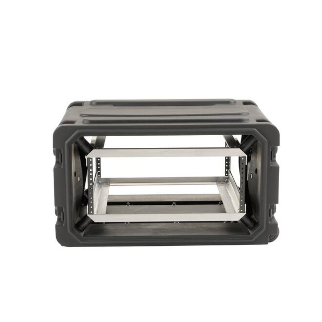 SKB - rSeries Shock Rack - 4U Rolling Shock Rack - Schwarz - 20-Zoll Tief - mit Rollen