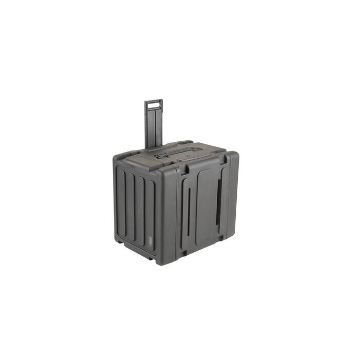 SKB - rSeries - 8U Rolling Shock Rack - Schwarz - 20-Zoll Tief - mit Rollen