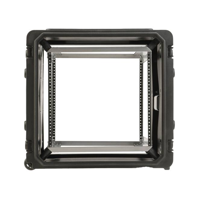 SKB - rSeries - 10U Rolling Shock Rack - Schwarz - 20-Zoll Tief - mit Rollen