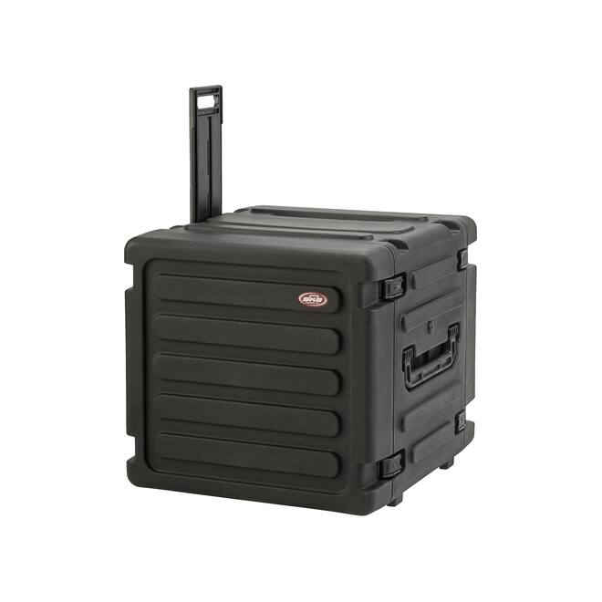 SKB - rSeries - 10U Rolling Shock Rack - Schwarz - 20-Zoll Tief - mit Rollen