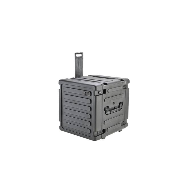 SKB - rSeries - 12U Rolling Shock Rack - Schwarz - 20-Zoll Tief - mit Rollen