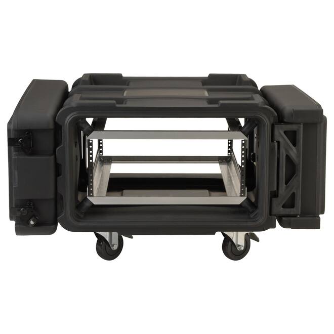SKB - rSeries - 4U Shock Rack - Schwarz - 24-Zoll Tief - mit Rollen