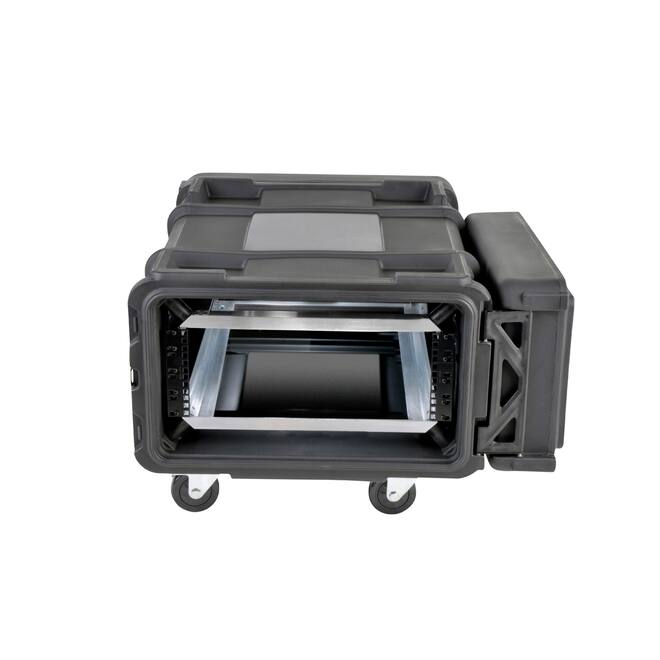 SKB - rSeries - 4U Shock Rack - Schwarz - 28-Zoll Tief - mit Rollen