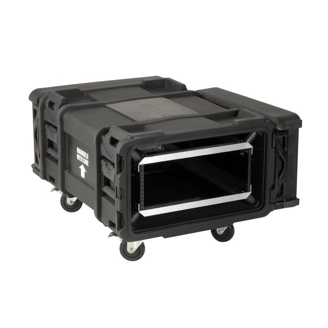 SKB - rSeries - 4U Shock Rack - Schwarz - 30-Zoll Tief - mit Rollen