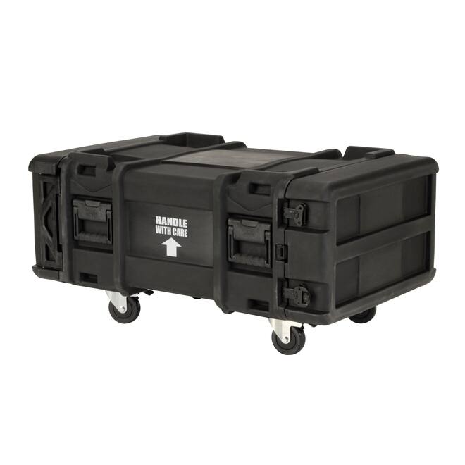 SKB - rSeries - 4U Shock Rack - Schwarz - 30-Zoll Tief - mit Rollen