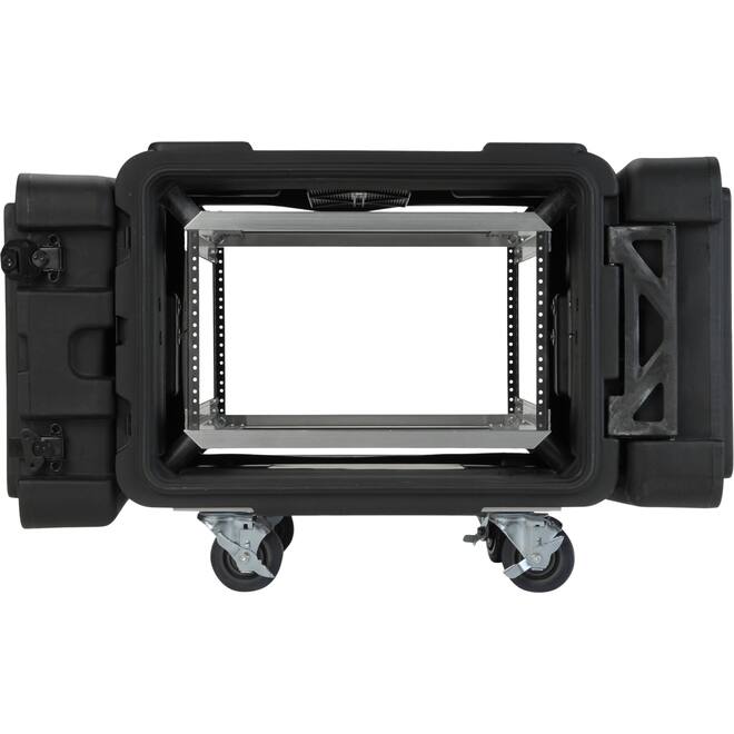 SKB - rSeries - 6U Shock Rack - Schwarz - 24-Zoll Tief - mit Rollen