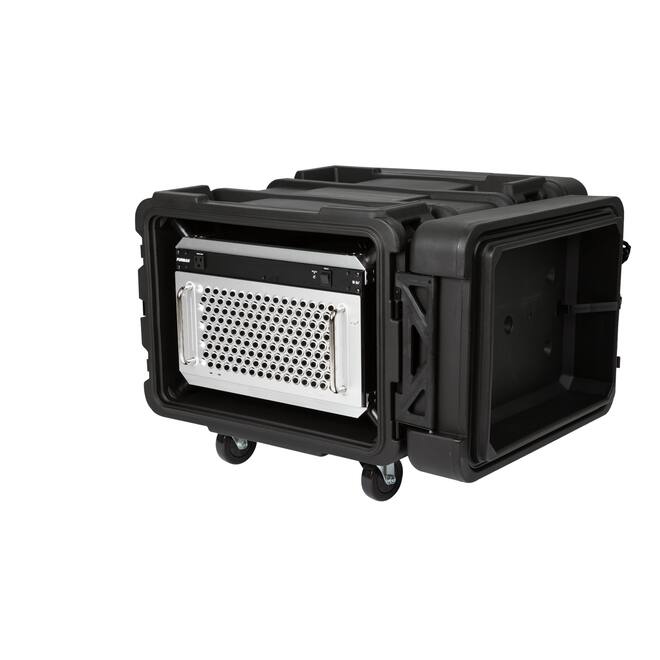 SKB - rSeries - 6U Shock Rack - Schwarz - 24-Zoll Tief - mit Rollen