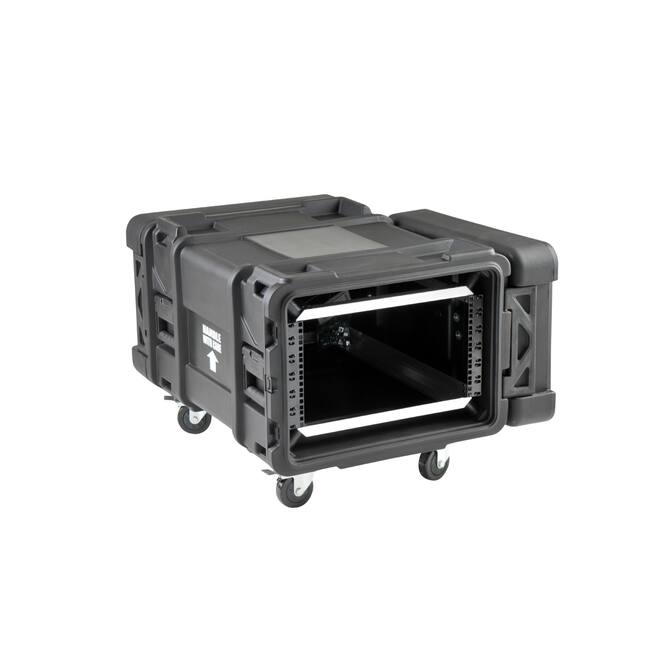 SKB - rSeries - 6U Shock Rack - Schwarz - 28-Zoll Tief - mit Rollen