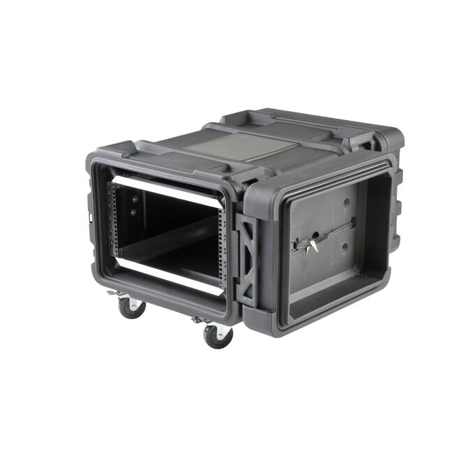 SKB - rSeries - 6U Shock Rack - Schwarz - 28-Zoll Tief - mit Rollen