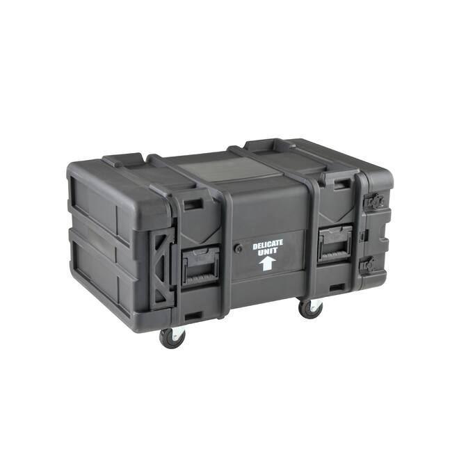 SKB - rSeries - 6U Shock Rack - Schwarz - 28-Zoll Tief - mit Rollen
