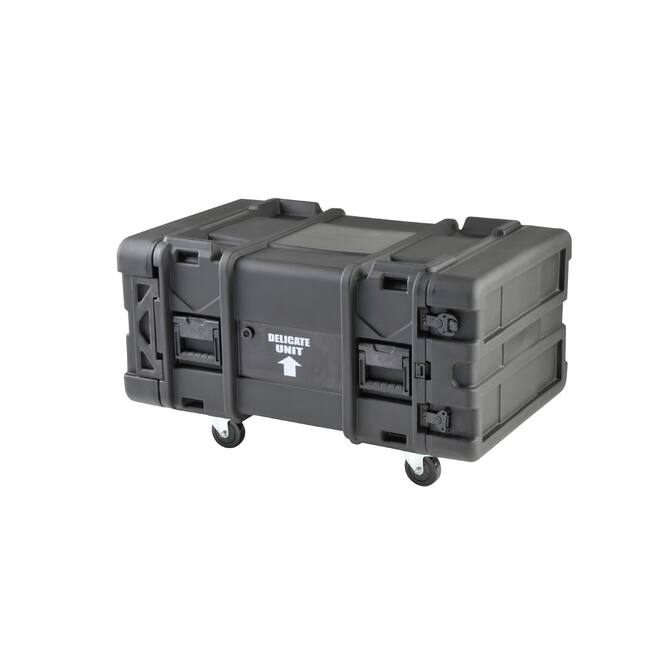 SKB - rSeries - 6U Shock Rack - Schwarz - 28-Zoll Tief - mit Rollen