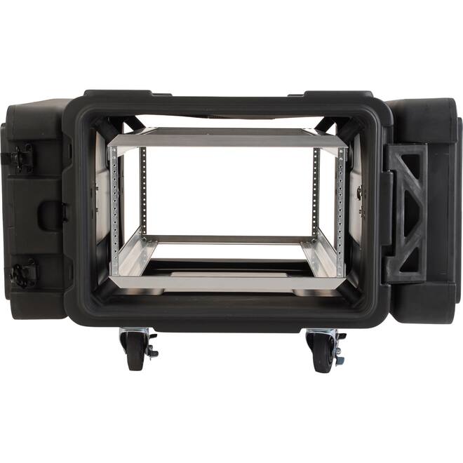 SKB - rSeries - 6U Shock Rack - Schwarz - 30-Zoll Tief - mit Rollen