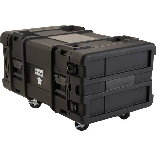 SKB - rSeries - 6U Shock Rack - Schwarz - 30-Zoll Tief - mit Rollen