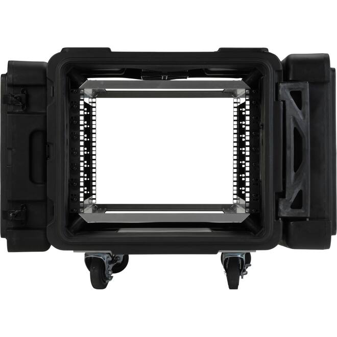 SKB - rSeries - 8U Shock Rack - Schwarz - 28-Zoll Tief - mit Rollen