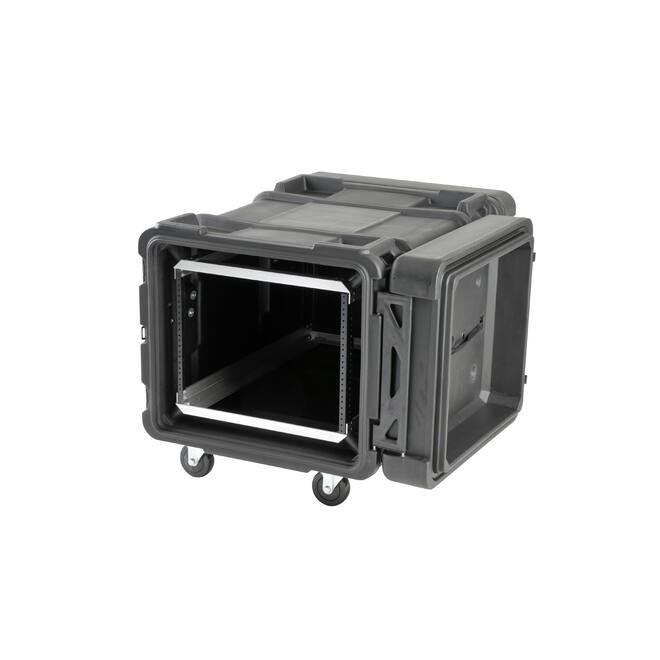 SKB - rSeries - 8U Shock Rack - Schwarz - 30-Zoll Tief - mit Rollen
