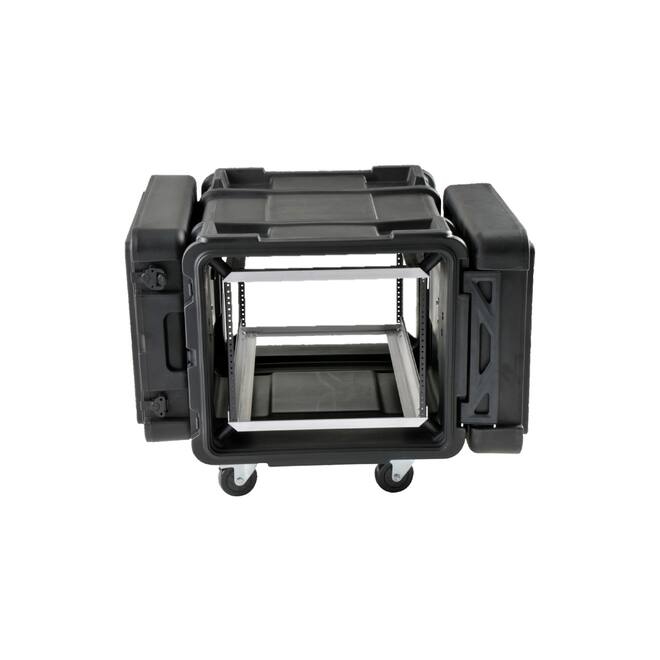 SKB - rSeries - 8U Shock Rack - Schwarz - 30-Zoll Tief - mit Rollen