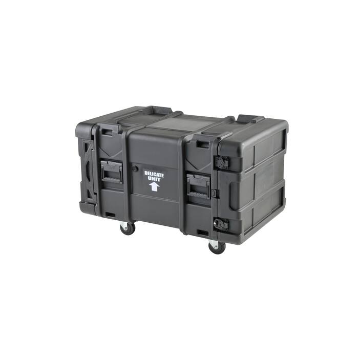 SKB - rSeries - 8U Shock Rack - Schwarz - 30-Zoll Tief - mit Rollen