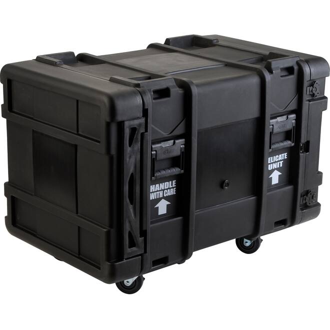 SKB - rSeries - 10U Shock Rack - Schwarz - 28-Zoll Tief - mit Rollen