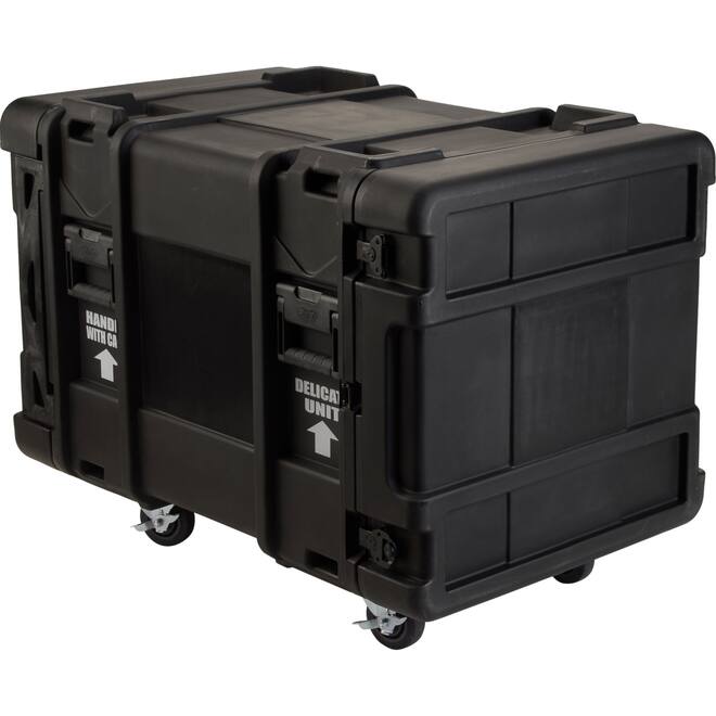 SKB - rSeries - 10U Shock Rack - Schwarz - 30-Zoll Tief - mit Rollen