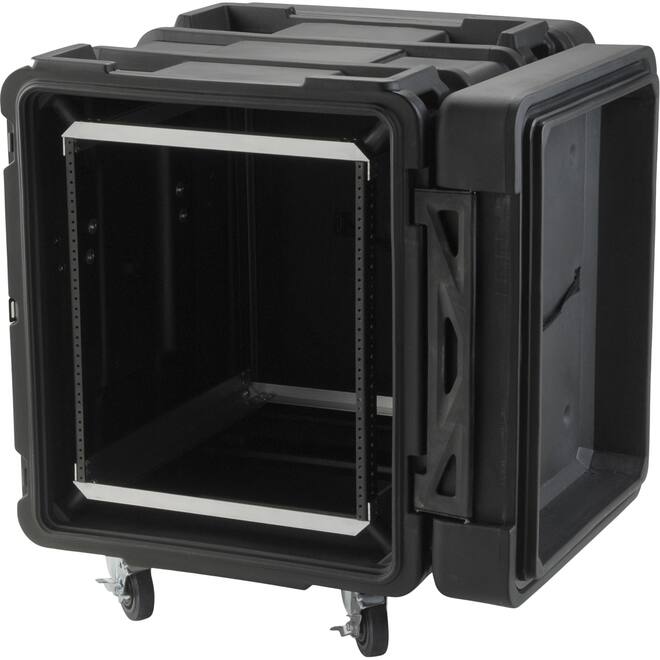 SKB - rSeries - 12U Shock Rack - Schwarz - 24-Zoll Tief - mit Rollen