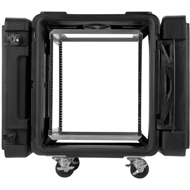 SKB - rSeries - 12U Shock Rack - Schwarz - 24-Zoll Tief - mit Rollen