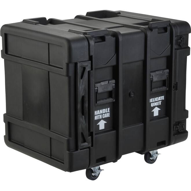 SKB - rSeries - 12U Shock Rack - Schwarz - 24-Zoll Tief - mit Rollen