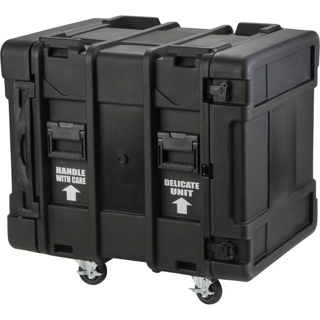 SKB - rSeries - 12U Shock Rack - Schwarz - 24-Zoll Tief - mit Rollen