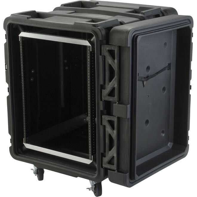 SKB - rSeries - 14U Shock Rack - Schwarz - 24-Zoll Tief - mit Rollen