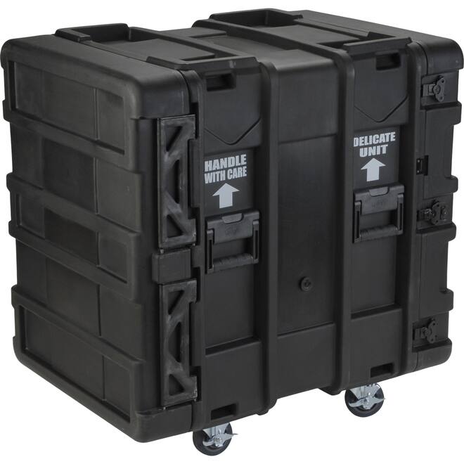 SKB - rSeries - 14U Shock Rack - Schwarz - 24-Zoll Tief - mit Rollen